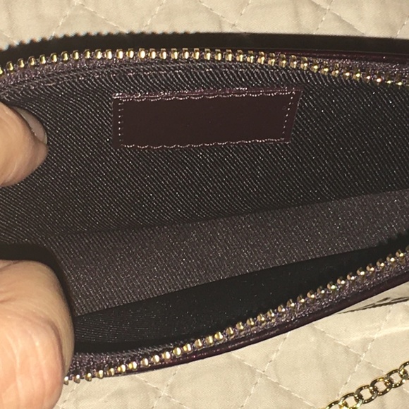 Louis Vuitton Vernis Mini Pochette Amarante Patent Leather Bag Brand New - Picture 11 of 14